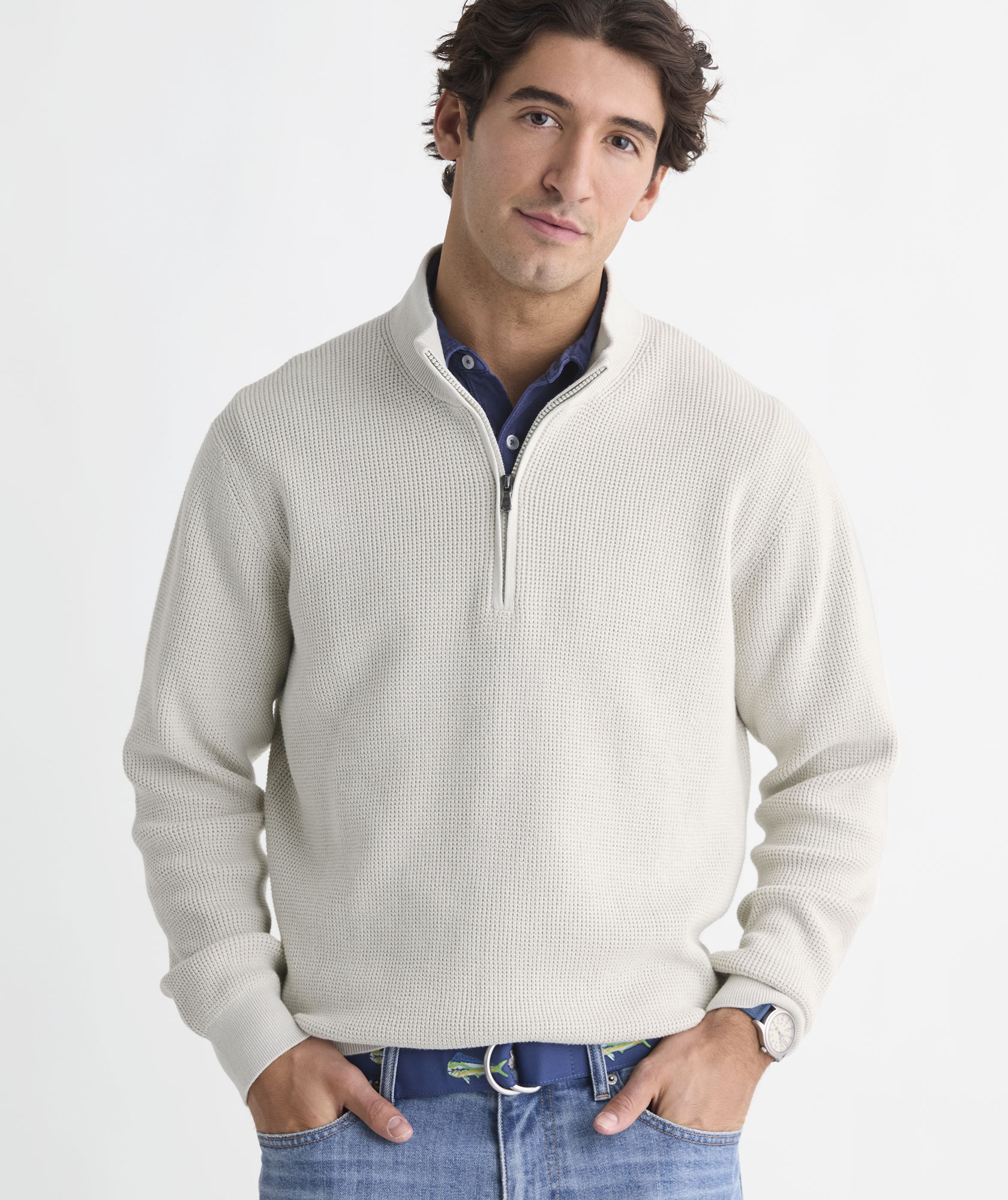 men's GARMENT-DYED sweaters